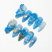 Ocean Wonders full press-on nail set – sizes XS–L by Handora