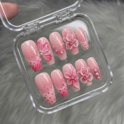 Orchid Bloom full press-on nail set – sizes XS–L by Handora