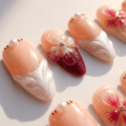 Orchid Elegance press-on nails by Handora