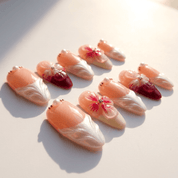 Orchid Elegance full press-on nail set – sizes XS–L by Handora