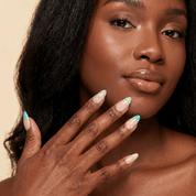 Pastel Dots polka dot nail design – handmade press-on nails by Handora