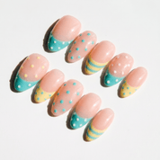 Pastel Dots press-on nails by Handora
