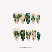 Patty Pearl white 3d press-on nails by Handora