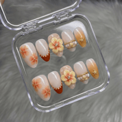 Peach Nectar press-on nails by Handora