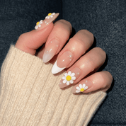 Petal Flutter nail design – handmade press-on nails by Handora