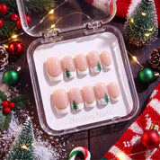 Pine Twinkle Christmas press-on nails - design view 10 by Handora Nails