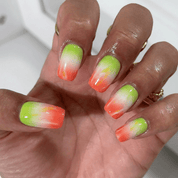 Pink Guava press-on nails – design close-up by Handora