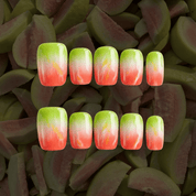 Pink Guava press-on nails – hand-painted reusable gel set by Handora