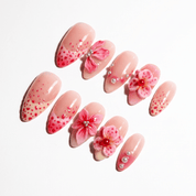 Pink Orchid full press-on nail set – sizes XS–L by Handora