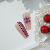 Plaid Magic press-on nails by Handora