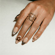 Polka Bloom press-on nails by Handora