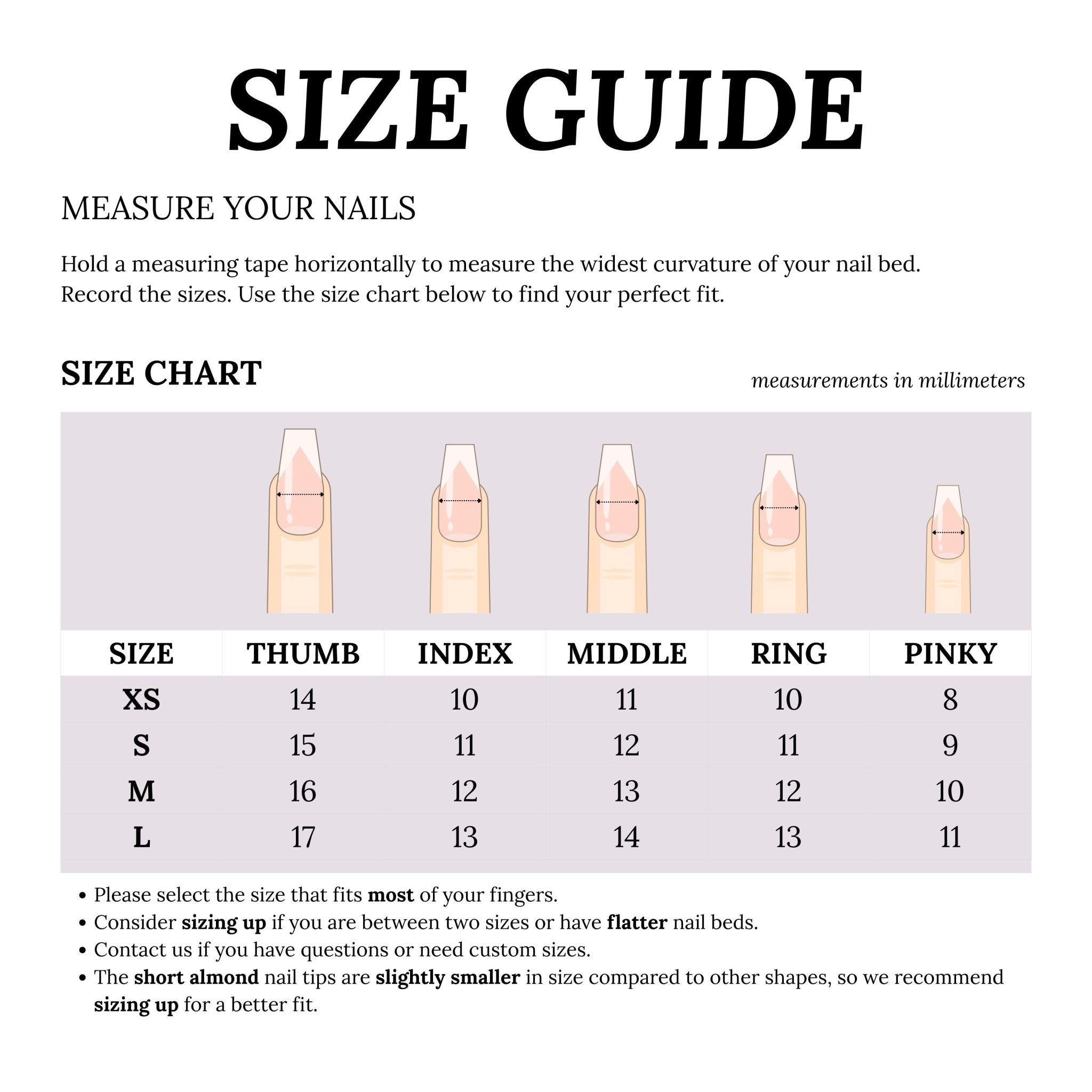 Purple Zebra full press-on nail set – sizes XS–L by Handora