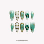Retro Radiance press-on nails by Handora