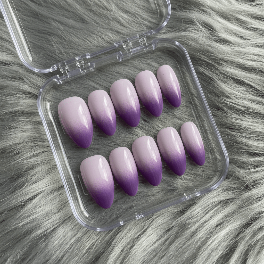 Rose Quartz salon-quality handmade press-on nails by Handora