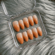 Rose Quartz press-on nails – design close-up by Handora