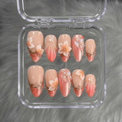 Rose Serenity full press-on nail set – sizes XS–L by Handora