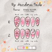 Royal Bloom press-on nails by Handora