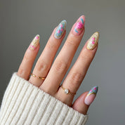 Royal Rosette full press-on nail set – sizes XS–L by Handora