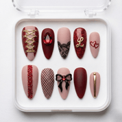 Ruby Corset full press-on nail set – sizes XS–L by Handora