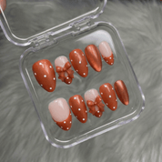 Ruby Polka full press-on nail set – sizes XS–L by Handora
