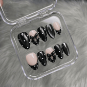 Ruby Polka salon-quality handmade press-on nails by Handora