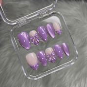 Ruby Polka salon-quality handmade press-on nails by Handora