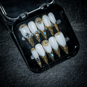 Sacred Relic 3d nail design – handmade press-on nails by Handora