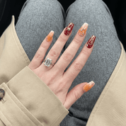 Sagittarius Aura 3d nail design – handmade press-on nails by Handora