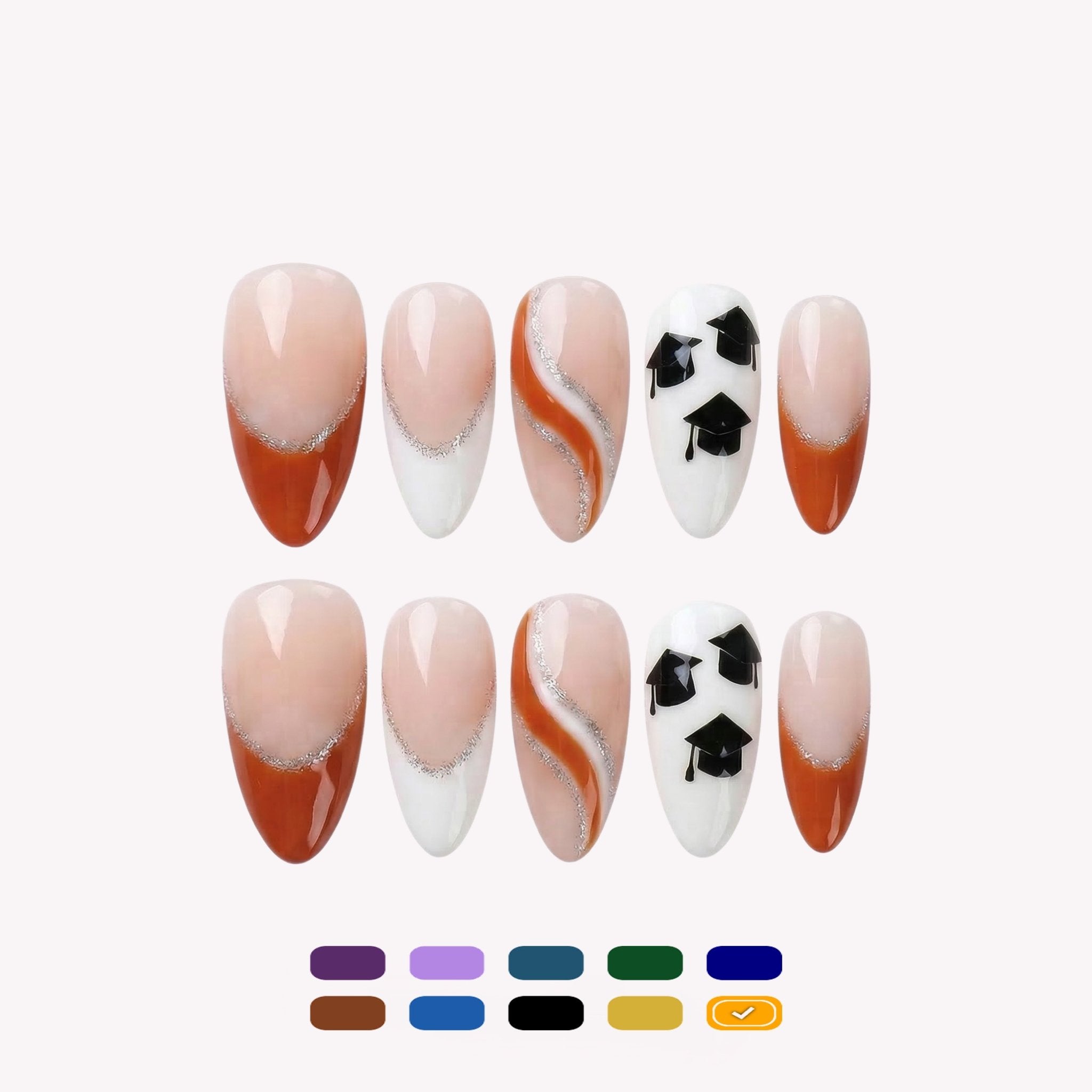 Scholar Spirit press-on nails by Handora