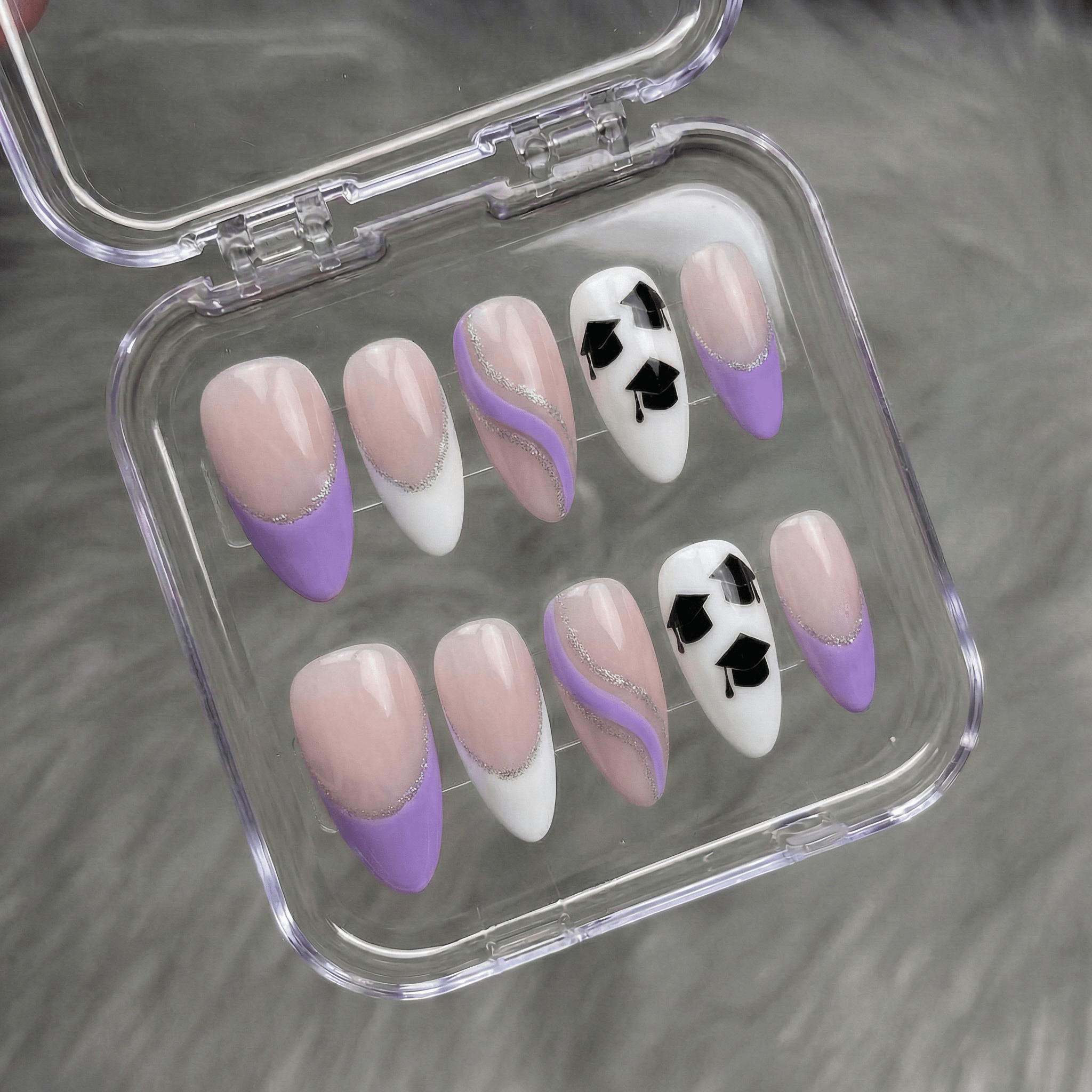 Scholar Spirit salon-quality handmade press-on nails by Handora