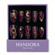 Scorpio Mystique cat eye press-on nails by Handora