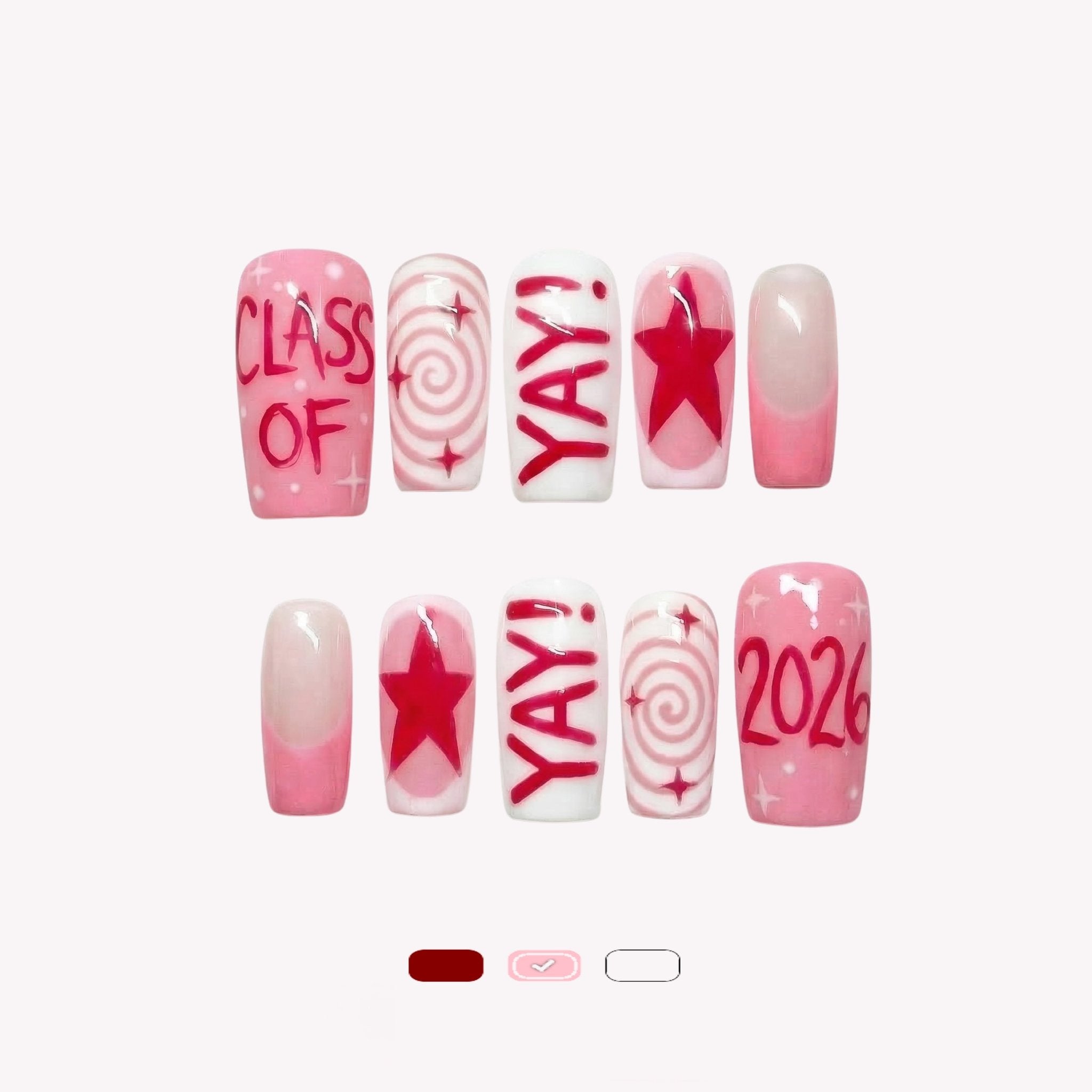 Senior Spirit press-on nails by Handora