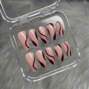 Serene Curve salon-quality handmade press-on nails by Handora