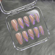 Serene Curve nail design – handmade press-on nails by Handora