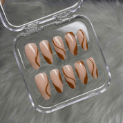 Serene Curve full press-on nail set – sizes XS–L by Handora