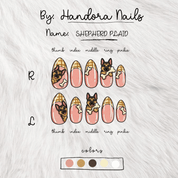 Shepherd Plaid press-on nails by Handora