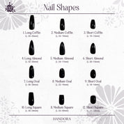 Silver Crack Chic press-on nails – design close-up by Handora