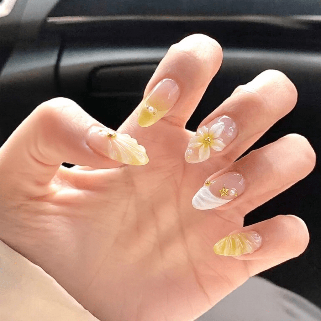 Siren Nectar full press-on nail set – sizes XS–L by Handora