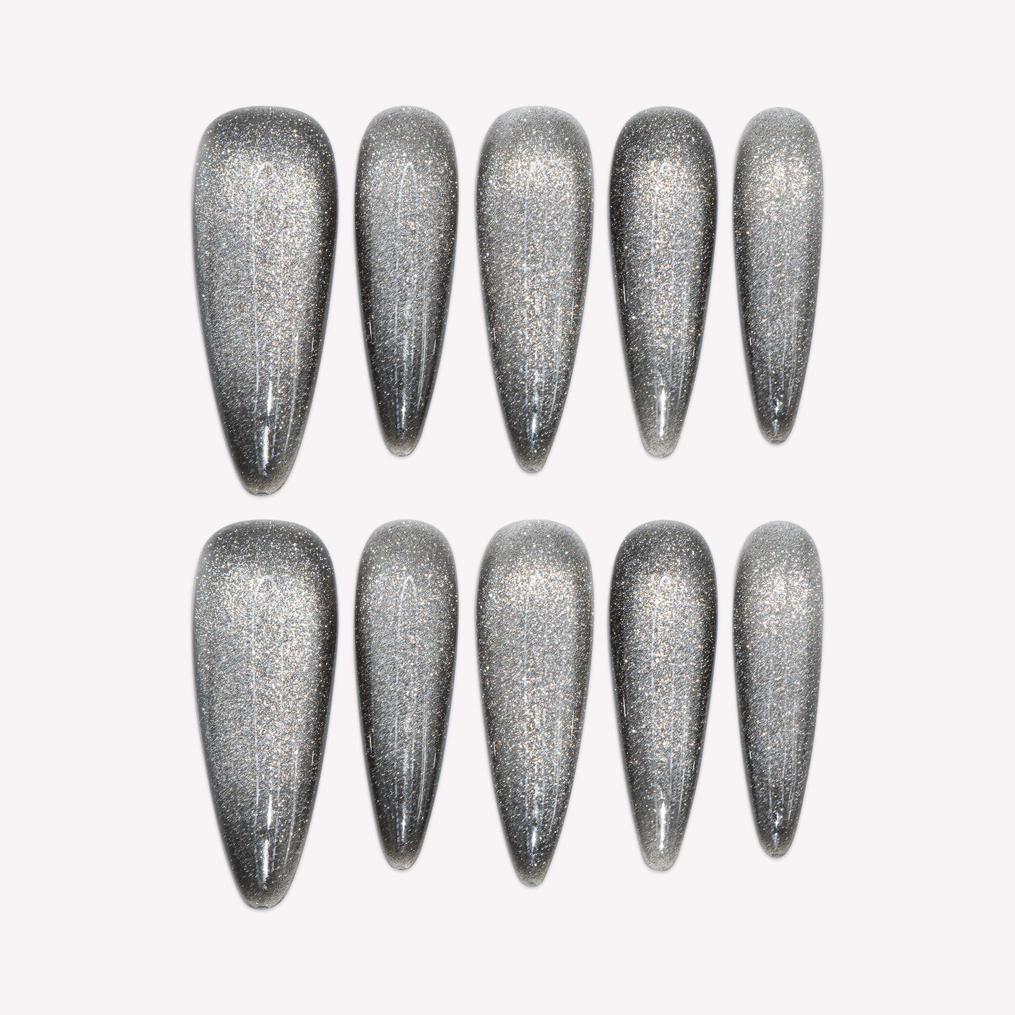 Smokeglow press-on nails by Handora