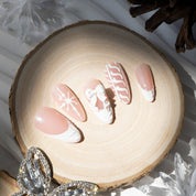 Snowy Chic press-on nails by Handora