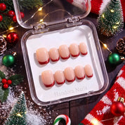 Spiced Berry Christmas press-on nails - design view 9 by Handora Nails