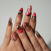 Spider Night full press-on nail set – sizes XS–L by Handora