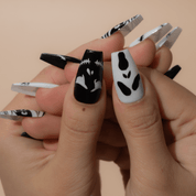 Spooky Chic press-on nails – design close-up by Handora