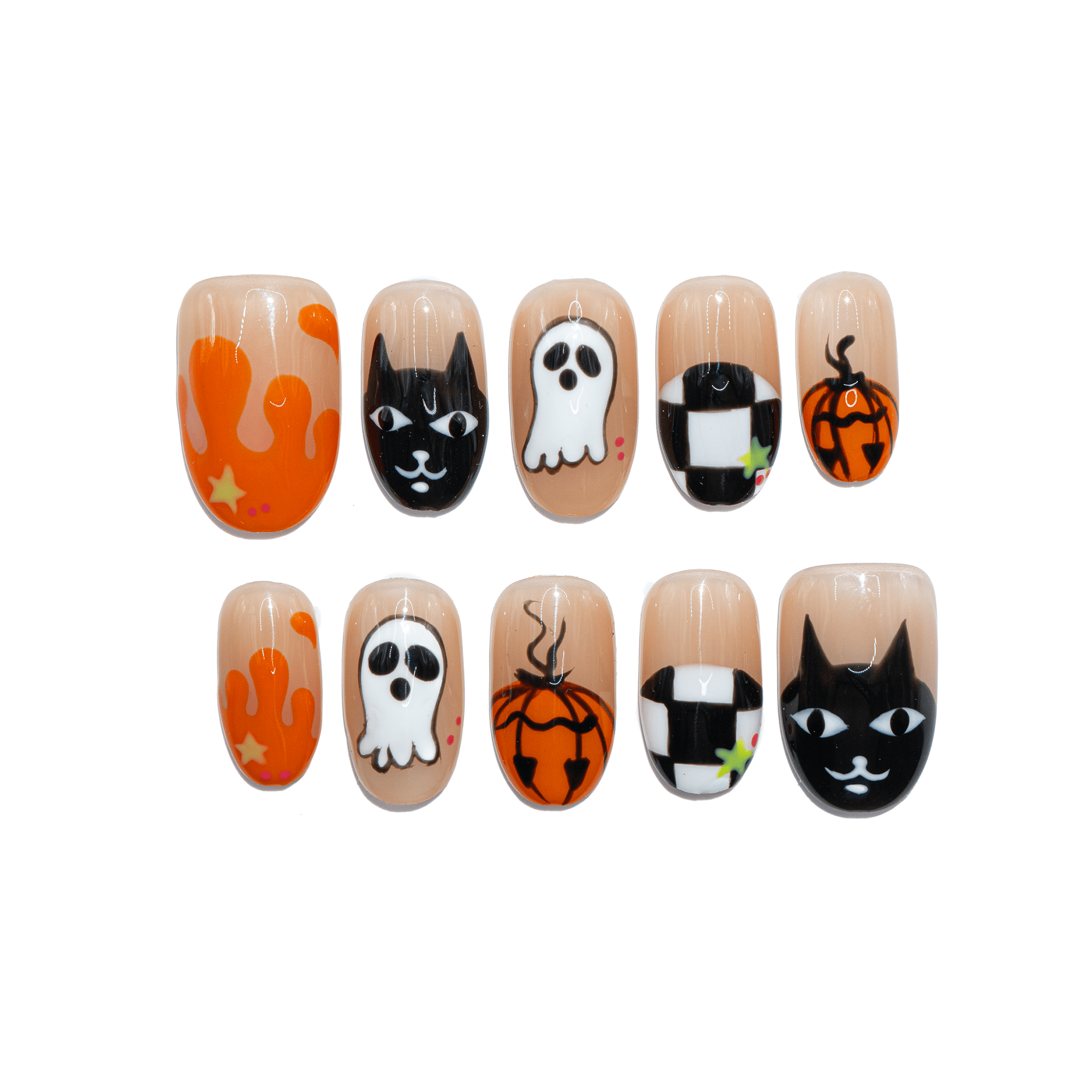 Spooky Night gothic press-on nails by Handora