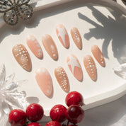 Star Snow press-on nails by Handora