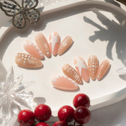 Star Snow christmas press-on nails by Handora