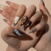Starfall Dream press-on nails – design close-up by Handora