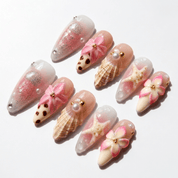 Starfish Dream full press-on nail set – sizes XS–L by Handora