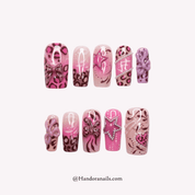 Starry Leopard y2k press-on nails by Handora