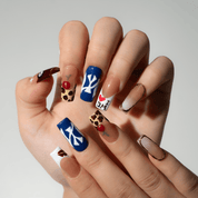 Street Pop autumn nail design – handmade press-on nails by Handora